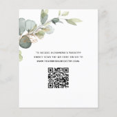 Papier Brunch & Bubbly Fête des mariées QR Code Invitatio (Dos)