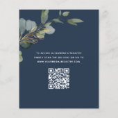 Papier Brunch & Bubbly Fête des mariées QR Code Invitatio (Dos)