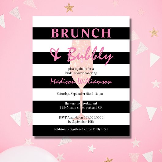 Papier Brunch budget et Parties scintillant rose mousseus