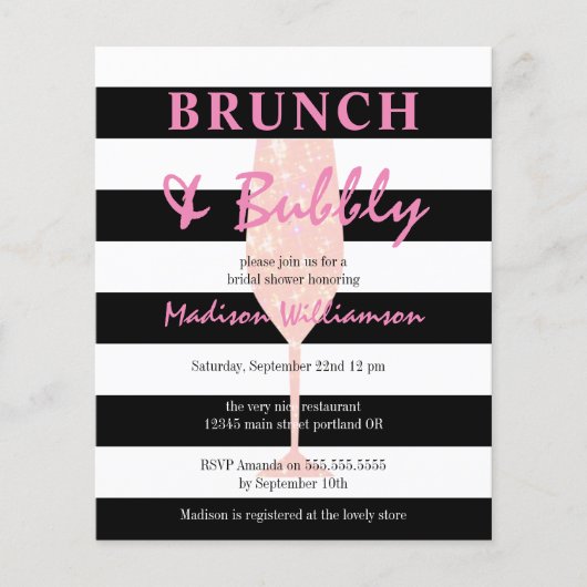 Papier Brunch budget et Parties scintillant rose mousseus (Devant)