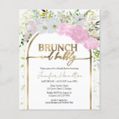 Papier Brunch du printemps et invitation à la douche nupt (Devant)