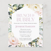 Papier Brunch et Bubbly | Invitation de la douche nuptial (Devant)