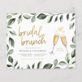 Papier Brunch nuptial budget Champagne & Eucalyptus (Devant)