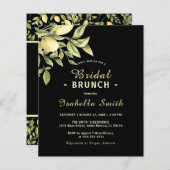 Papier Brunch nuptial Budget Citrons noirs verdure (Devant / Derrière)
