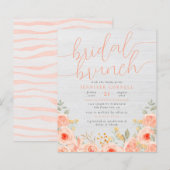 Papier Brunch nuptial budgétaire | Magnifiques Roses et b (Devant / Derrière)