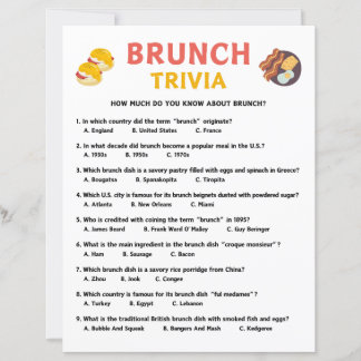 Papier Brunch Trivia Jeu