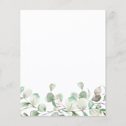 Papier Brunch Vert Et Bubble Invitations Budget (Dos)