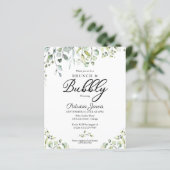 Papier Brunch Vert Et Invitations Bubbly Budget (Debout devant)