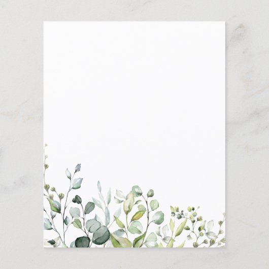 Papier Brunch Vert Et Invitations Bubbly Budget (Dos)