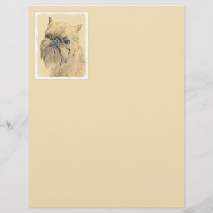 Papier Bruxelles Griffon Peinture - Cute Original Chien A