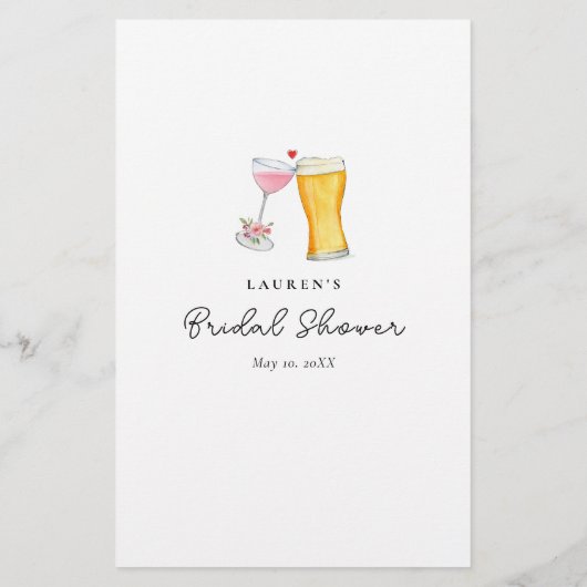 Papier Bubbles & Brew douche Conseils & souhaits (Dos)