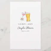 Papier Bubbles & Brew "Où étaient-ils" Jeux de douche (Dos)