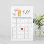 Papier Bubbles et Brew Couple's Shower Bingo jeux (Debout devant)
