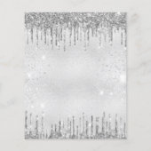 Papier Budget 10e anniversaire parties scintillant argent (Dos)