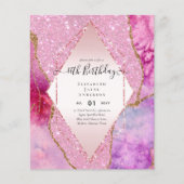 Papier BUDGET 16e anniversaire Glittery AGATE Sparkle Inv (Devant)