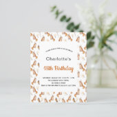 Papier Budget 18e anniversaire chats blanc doré (Debout devant)