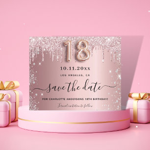 Papier Budget 18e anniversaire parties scintillant de bro