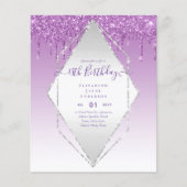 Papier BUDGET 18e anniversaire Parties scintillant de séc (Devant)