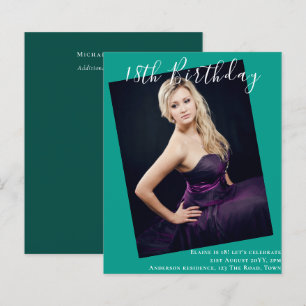Papier BUDGET 18e anniversaire PHOTO Invitation Faire-par