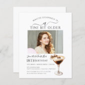 Papier BUDGET 18e anniversaire Tini Bit photo plus ancien (Devant / Derrière)