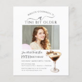 Papier BUDGET 19e anniversaire Tini Bit photo plus ancien (Devant)