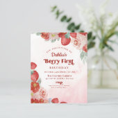 Papier Budget 1er Anniversaire Berry Premier Invitation (Debout devant)