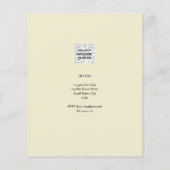 Papier BUDGET 1er anniversaire PHOTO Invitation ou MERCI (Dos)