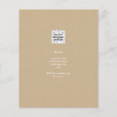 Papier BUDGET 1er anniversaire PHOTO Invitation ou MERCI (Dos)