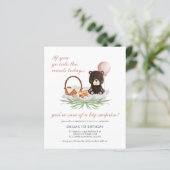 Papier Budget 1er anniversaire Teddy Bear Pique-nique Inv (Debout devant)