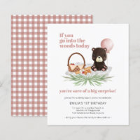 Budget 1er anniversaire Teddy Bear Pique-nique Inv
