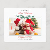 Papier Budget 1er Noël Baby Photos de vacances (Devant)