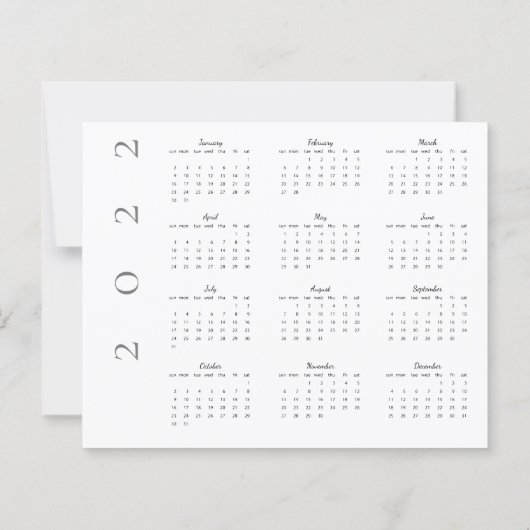 Papier Budget 1er Noël M. Mme Photo avec calendrier 2022 (Dos)