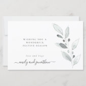 Papier Budget 1er Noël Marié Photo Foliing Holiday (Dos)