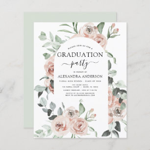 Papier Budget 2022 Dusty Pink Graduation Floral