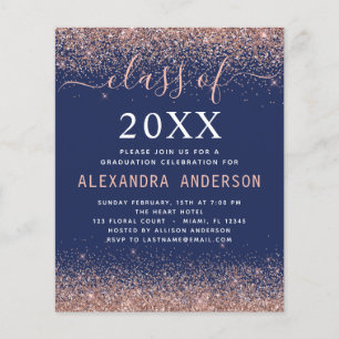 Papier Budget 2022 Marine Bleu Graduation Parties scintil