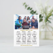 Papier Budget 2023 Calendrier Business Modern Gold Black (Debout devant)