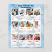 Papier Budget 2023 Calendrier moderne Photo de famille Ca (Devant)