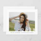 Papier Budget 2023 Faire-part simple d'obtention d'un dip (Devant / Derrière)