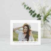 Papier Budget 2023 Faire-part simple d'obtention d'un dip (Debout devant)