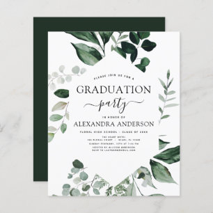 Papier Budget 2023 Graduation Botanical Green
