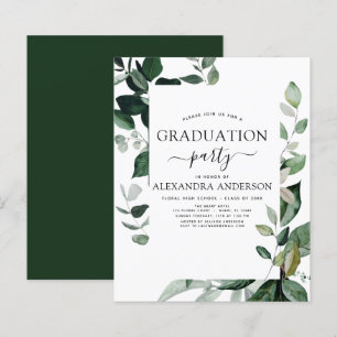 Papier Budget 2023 Graduation Botanical Green