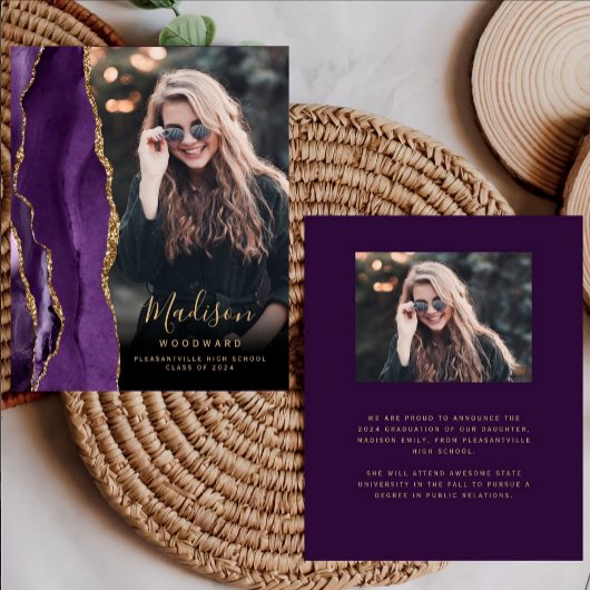 Papier Budget 2024 - Faire-part de la photo de l'âge mauv