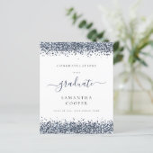 Papier Budget 2024 - Faire-part de Parties scintillant bl (Debout devant)