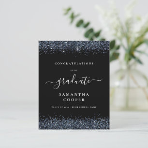 Papier Budget 2024 Graduation Parties scintillant bleue N