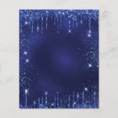 Papier Budget 21e anniversaire parties scintillant bleu a (Dos)