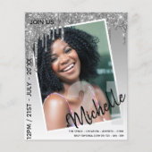 Papier BUDGET 21e anniversaire Parties scintillant Invita (Devant)