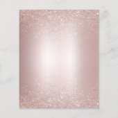 Papier Budget 21e Anniversaire Rose Invitation Champagne  (Dos)