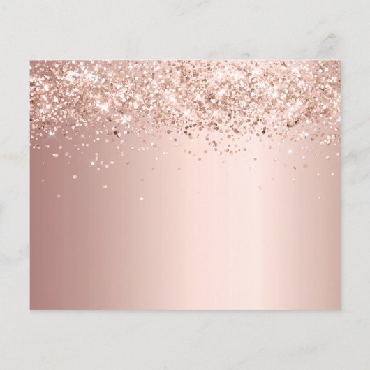 Papier Budget 21e anniversaire rose or blush enregistrer (Dos)