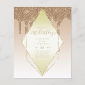 Papier BUDGET 21e Parties scintillant de séchage d'annive (Devant)