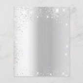 Papier Budget 25e anniversaire de mariage paillettes arge (Dos)